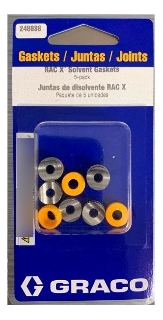 Kit Asientos 5un Base Solvente Rac X Graco
