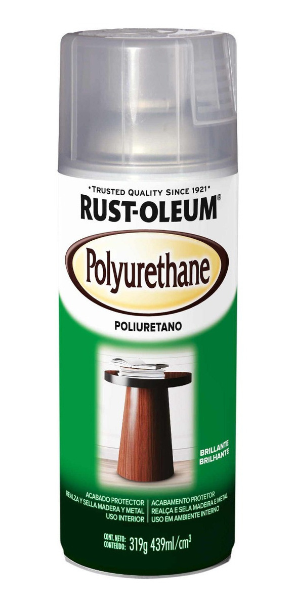 Aerosol Poliuretano Transparente Brillante 439cm3 Rust Oleum