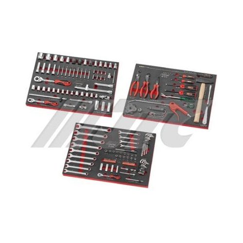 Juego De 158 Herramientas 3 Bandejas Para Muebles Jtc Tools