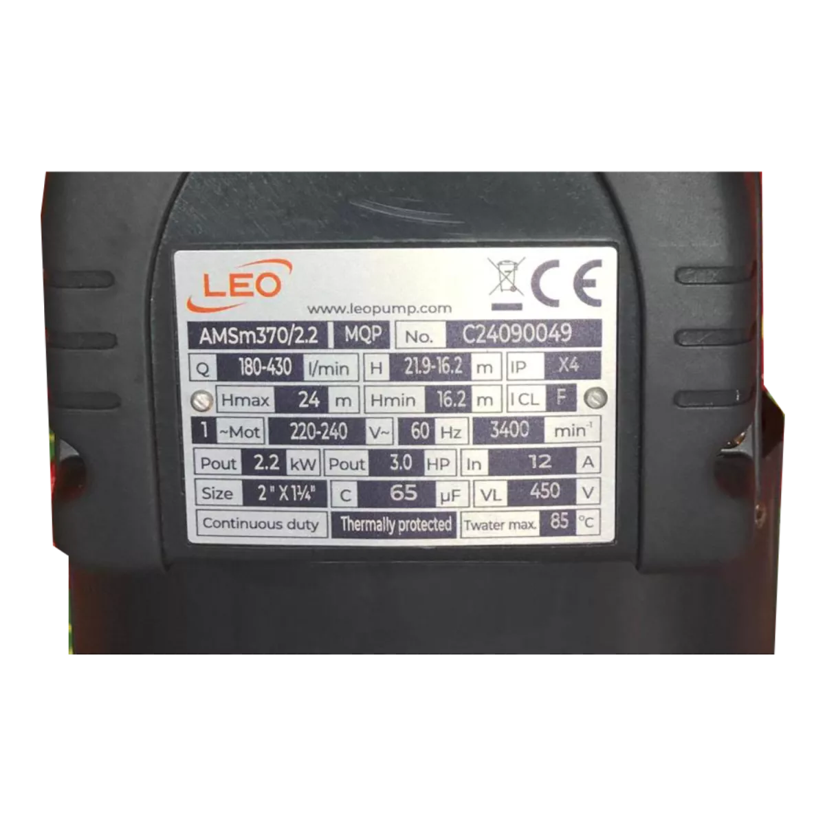 Bomba Centrifuga para Agua y Quimicos de Caudal Acero Inoxidable 3 Hp con Garantia de 2 Años IVA CERO Agricola - Imagen 2