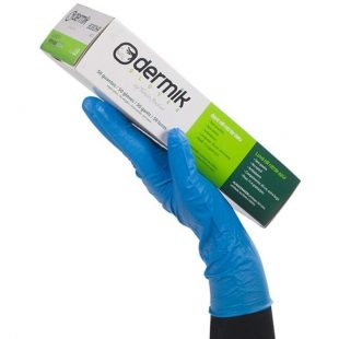 Caja x 50 unidades guantes de examinacion de nitrilo alto riesgo grosor 8mm 7 s