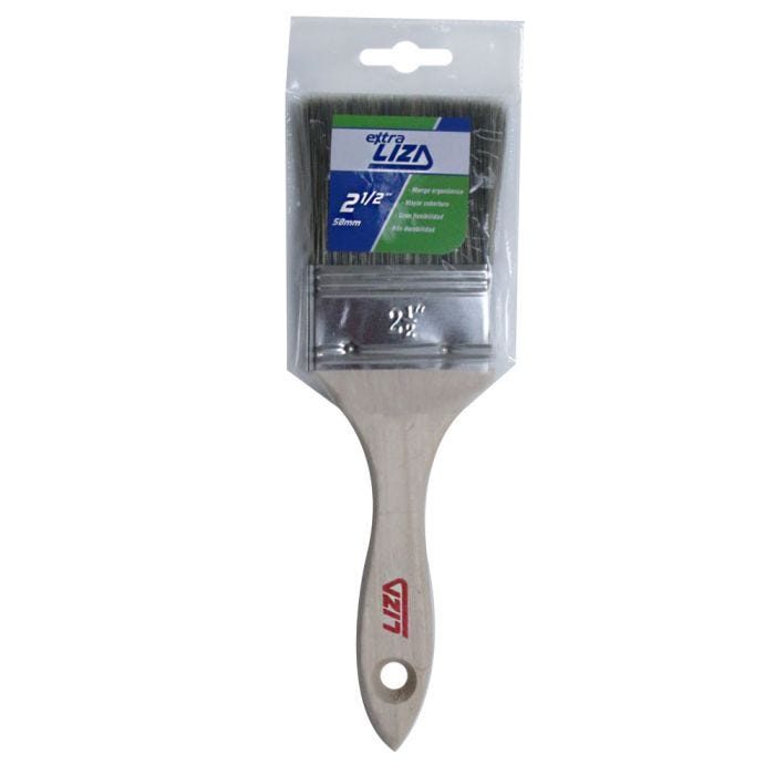 Brocha blanca de 2 1/2 pulgadas liza extra