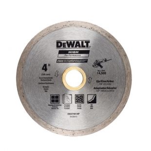 Disco de corte piedra diamante 4" dewalt