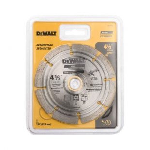 Disco de corte ranurado diamantado de 4 1/2 x 7/8 pulgada dewalt