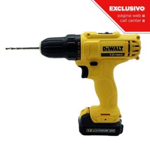 Taladro inalambrico cd de 3/8 pulgada y 12 voltios dewalt