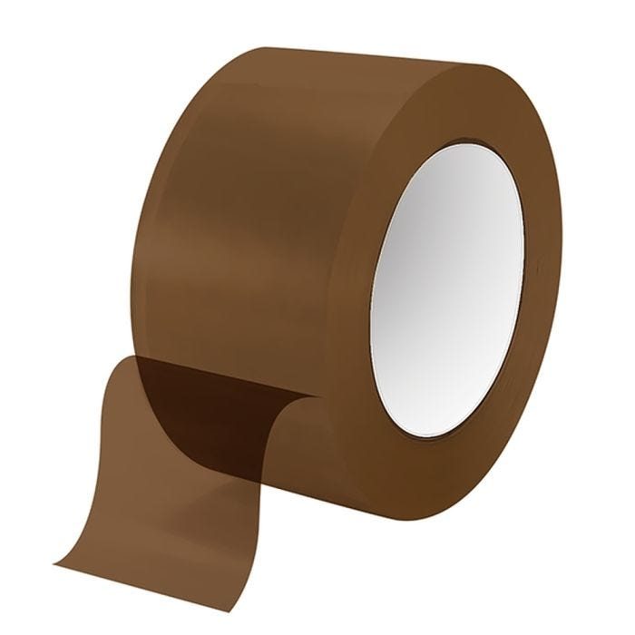Cinta de embalaje cafe evans de 2 pulgadas / 90 metros