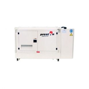 Generador electrico cabinado de 37.5kva con motor yangdong trifasico y tablero de transferencia automatica preston