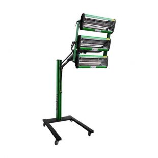 Lampara triple infrarroja de secado de pintura automatico muth