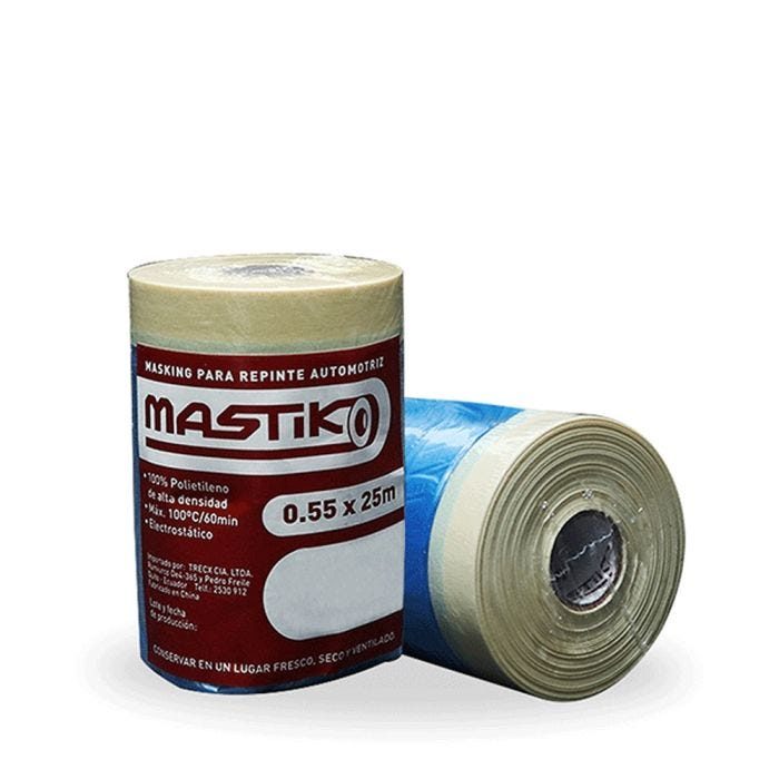 Plastico masking de 55 centimetros x 25 metros mastiko