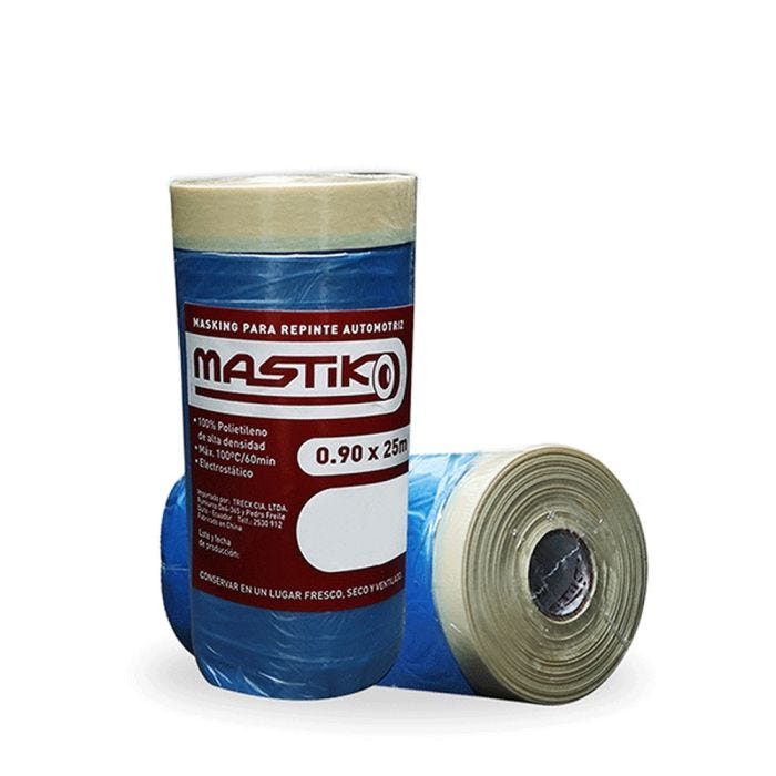 Plastico masking de 90 centimetros x 25 metros mastiko