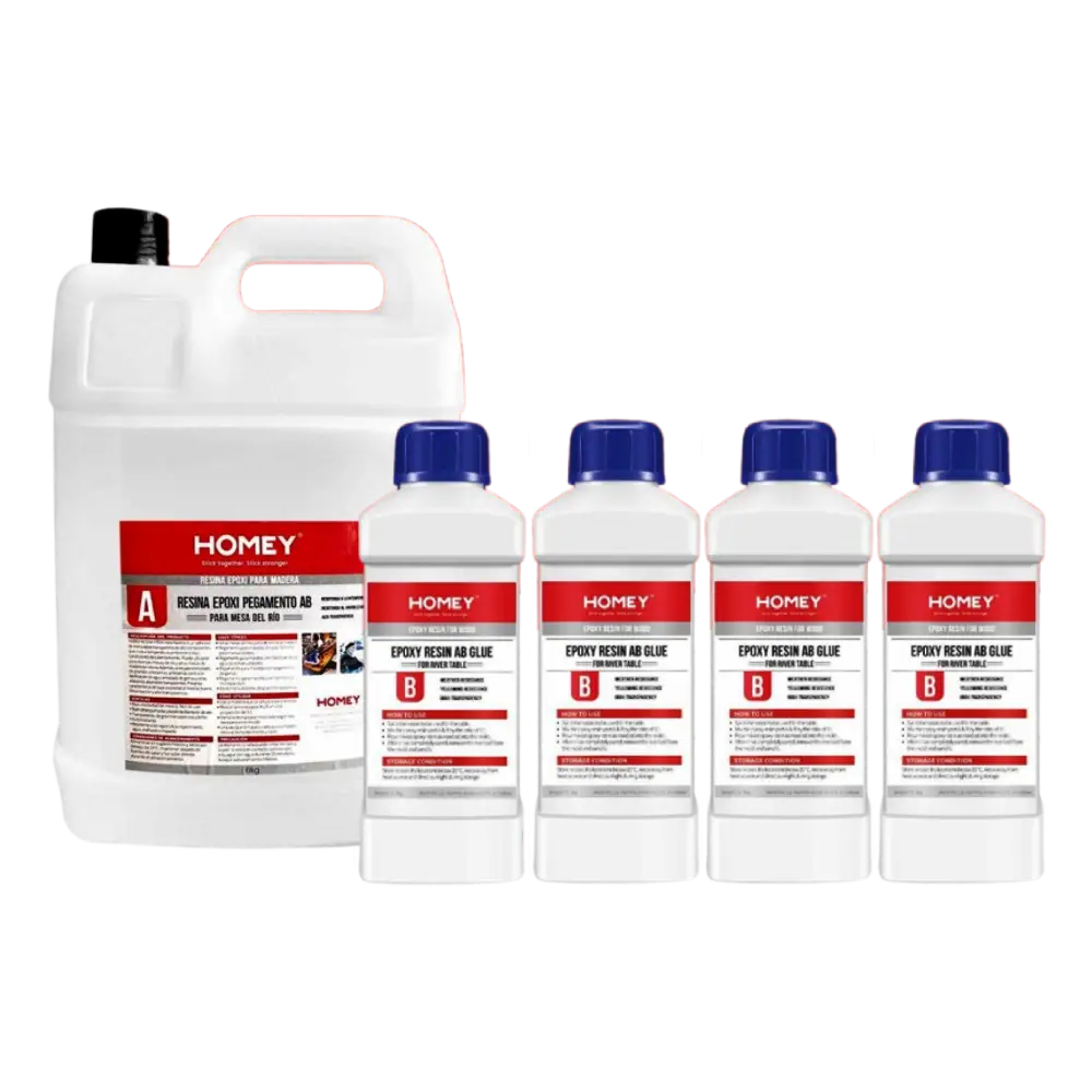 Resina Epoxica 3 a 1 Transparente UV Para Mesas 8 KG Premium