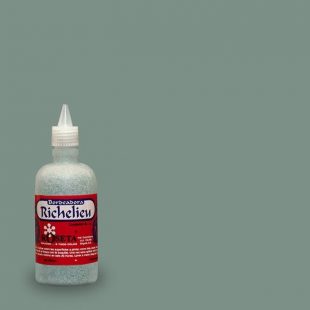 Richelieu glitter verde de 65 centrimetros cubicos roseta