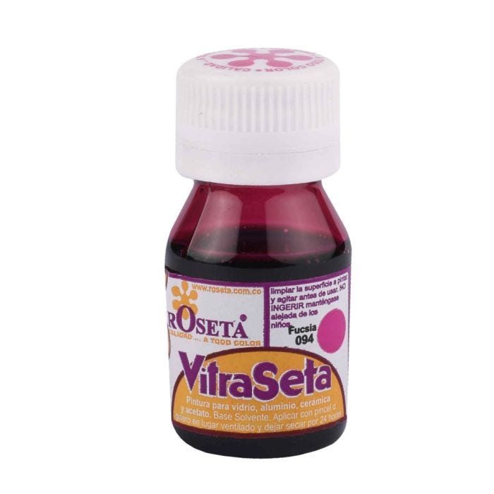 Pintura vitraseta 094 fucsia de 30 cm3 roseta