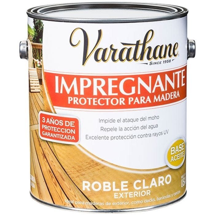Protector impregnante de madera roble claro varathane galon