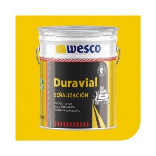 Duravial pintura para trafico amararillo acrilica al solvente de 1 caneca wesco